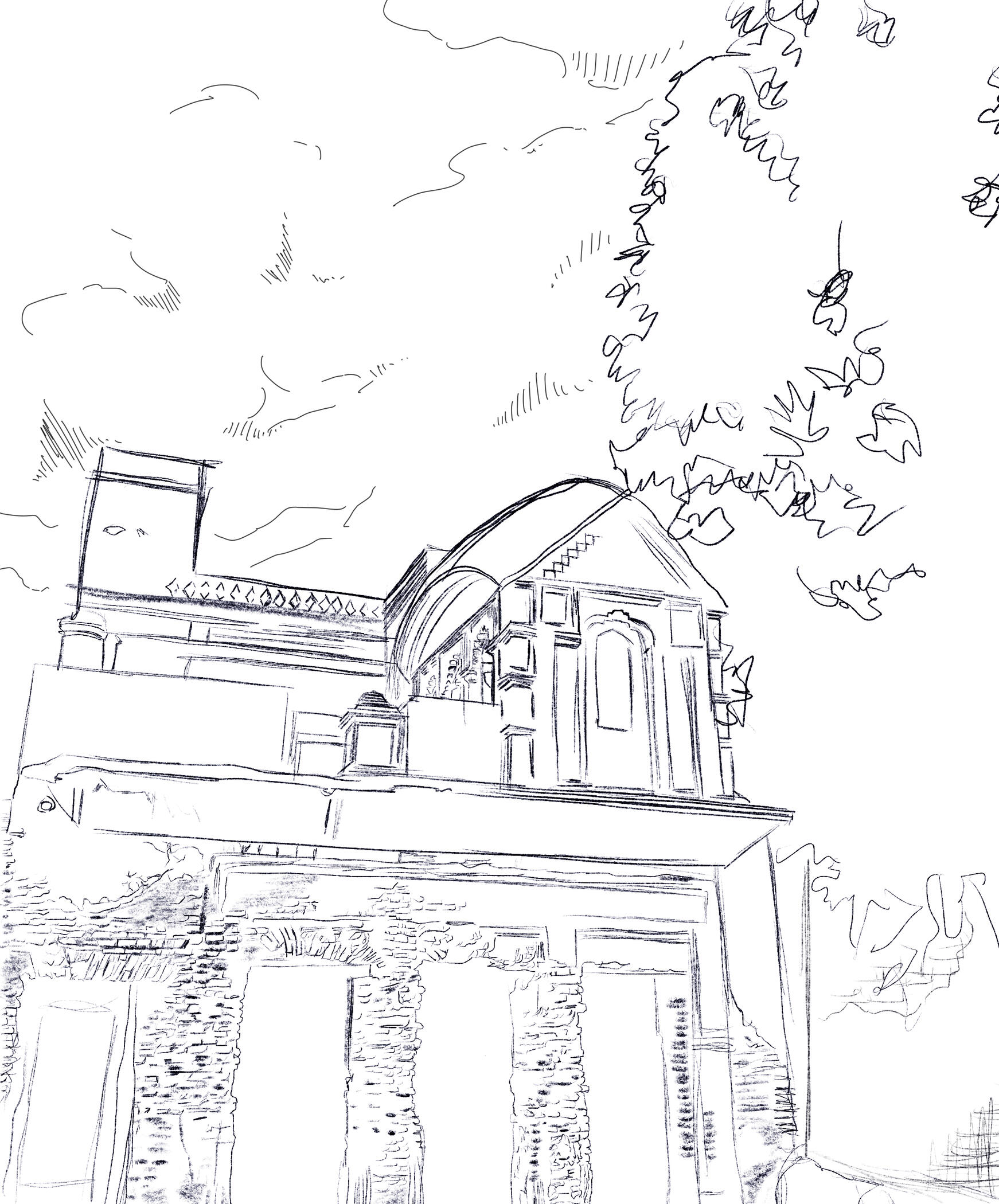 Sonargaon Market building