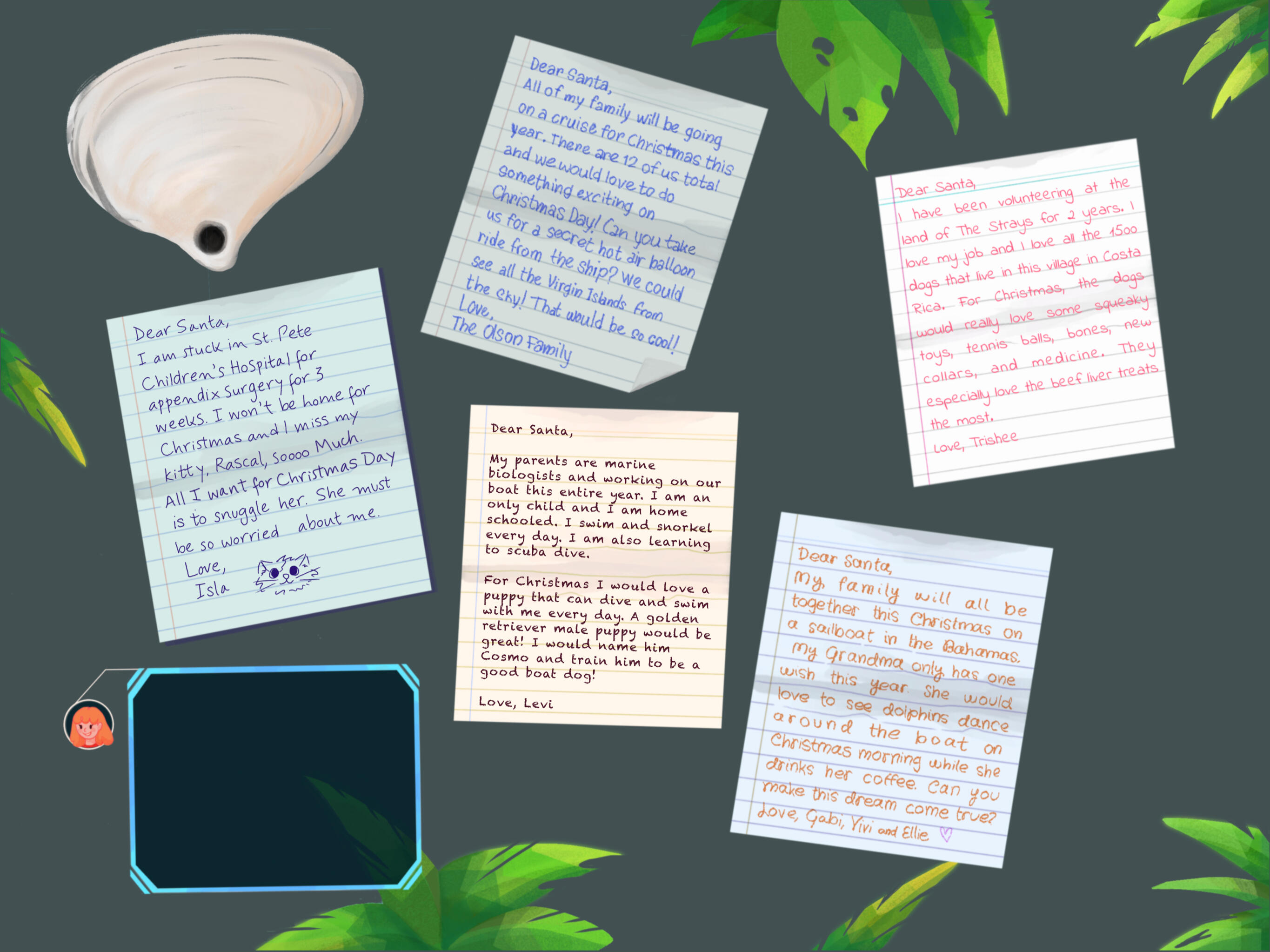 The author needed multiple extra elements throughout for text, the cover, page outlines etc.