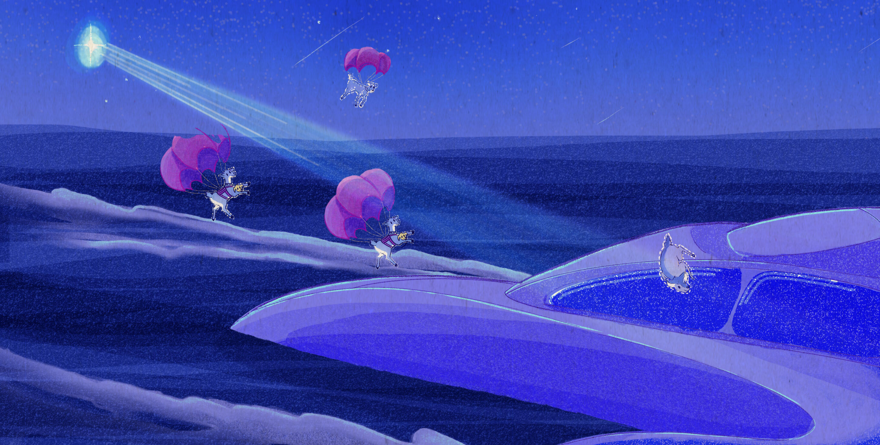 The request was to show them invisible again, using a star to guide their way.